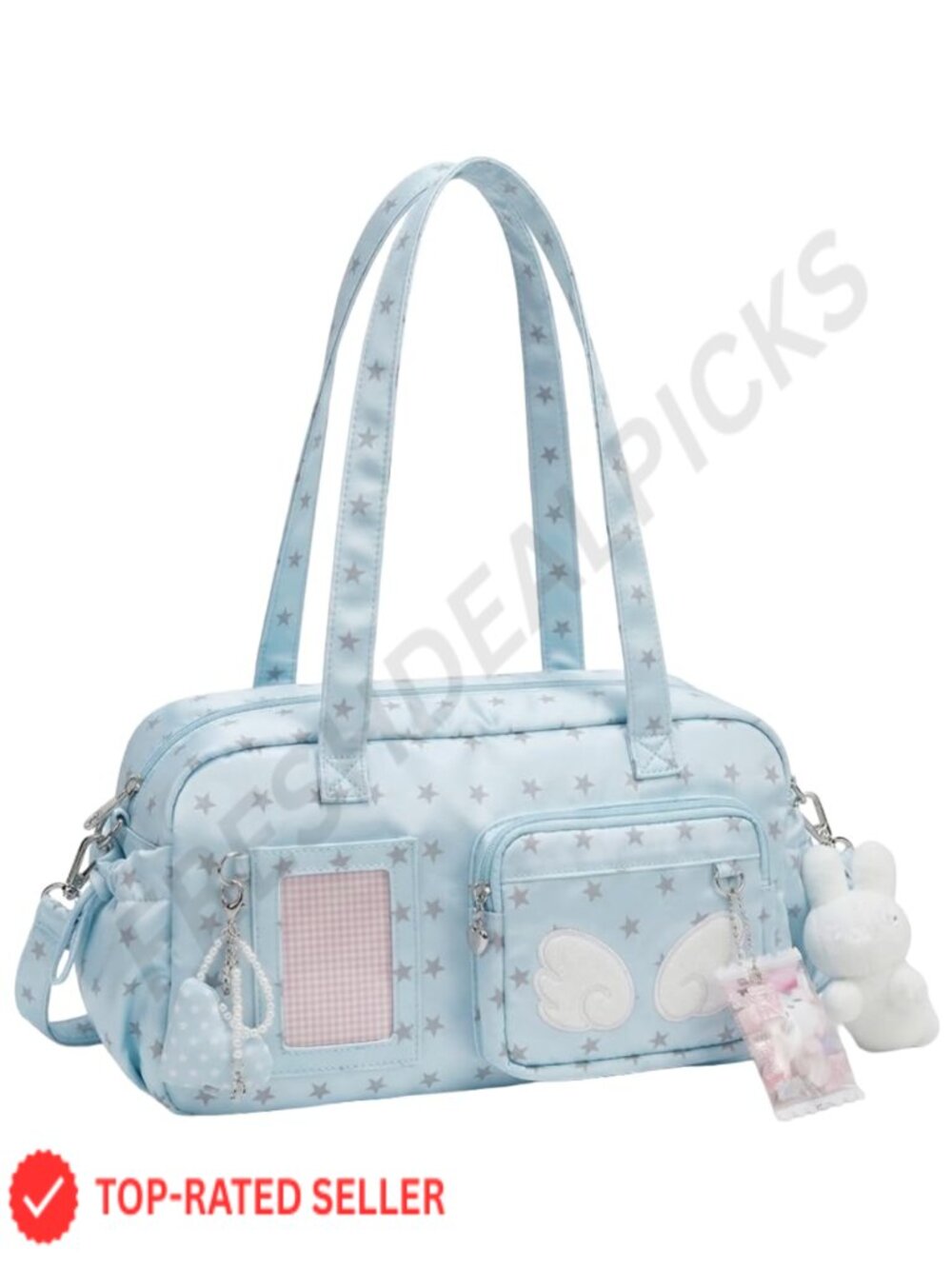 Kawaii Ita Bag Crossbody Y2K Cute Star Print Small Tote Shoulder Bag for Women